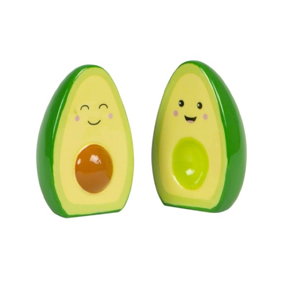 Other - HAPPY AVOCADO ceramic salt & pepper shakers 🥑